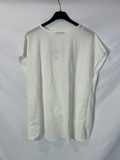 ZARA. Off-white knotted top. TS