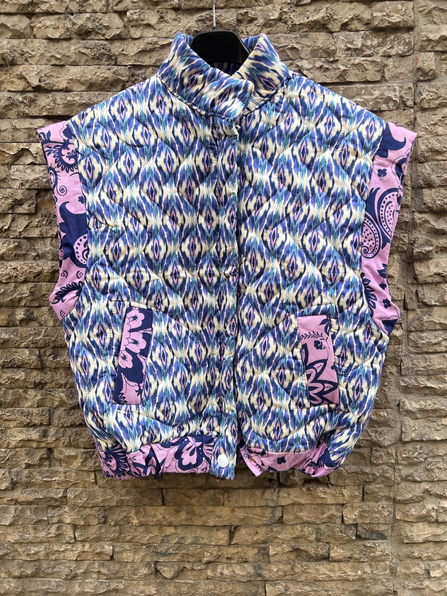 SOPHIE&LUCIE. Chaleco estampado retro  T.38