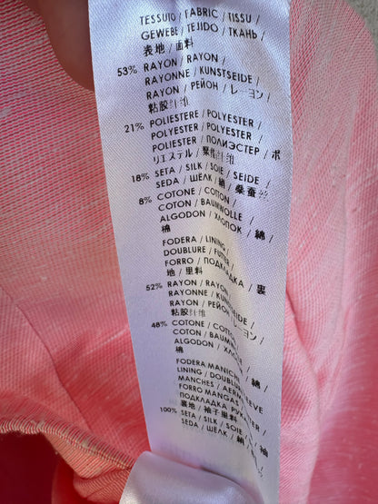 STELLA Mc CARTNEY. Americana rosa jaspeada seda