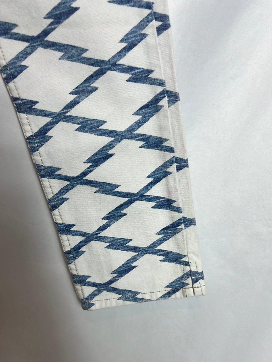 ISABEL MARANT ÉTOILE. Geometric printed denim. T 36 (Tare)