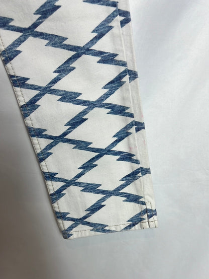 ISABEL MARANT ÉTOILE. Geometric printed denim. T 36 (Tare)