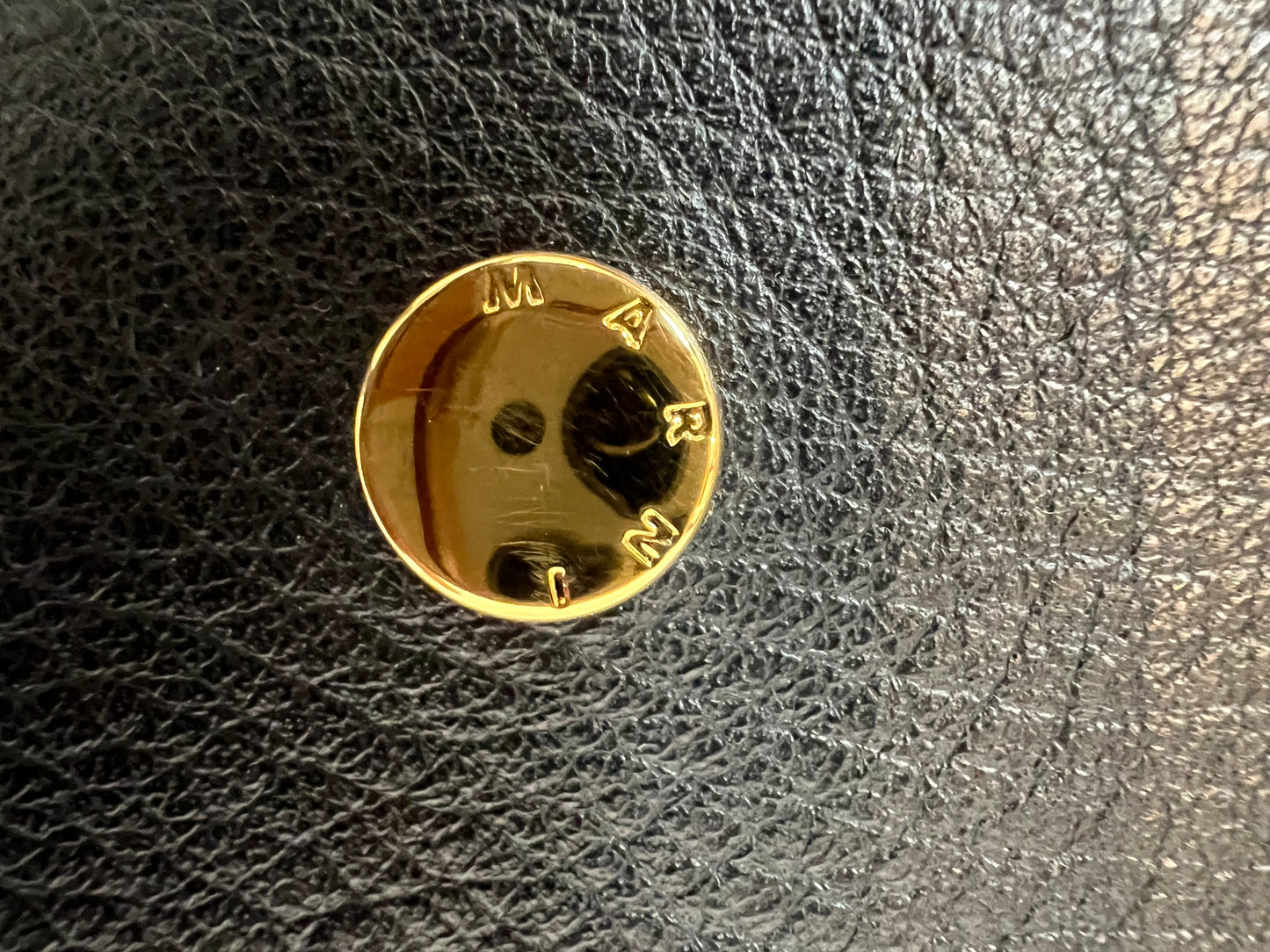 MARNI. Leather bag with handle detail