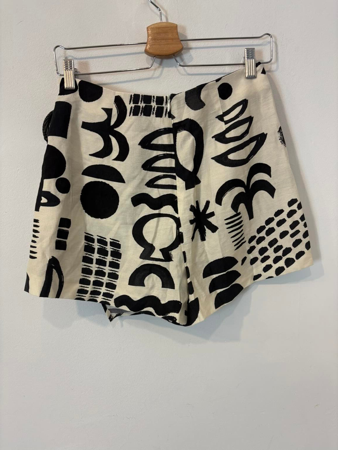 ZARA. Falda pantalón fluida bicolor