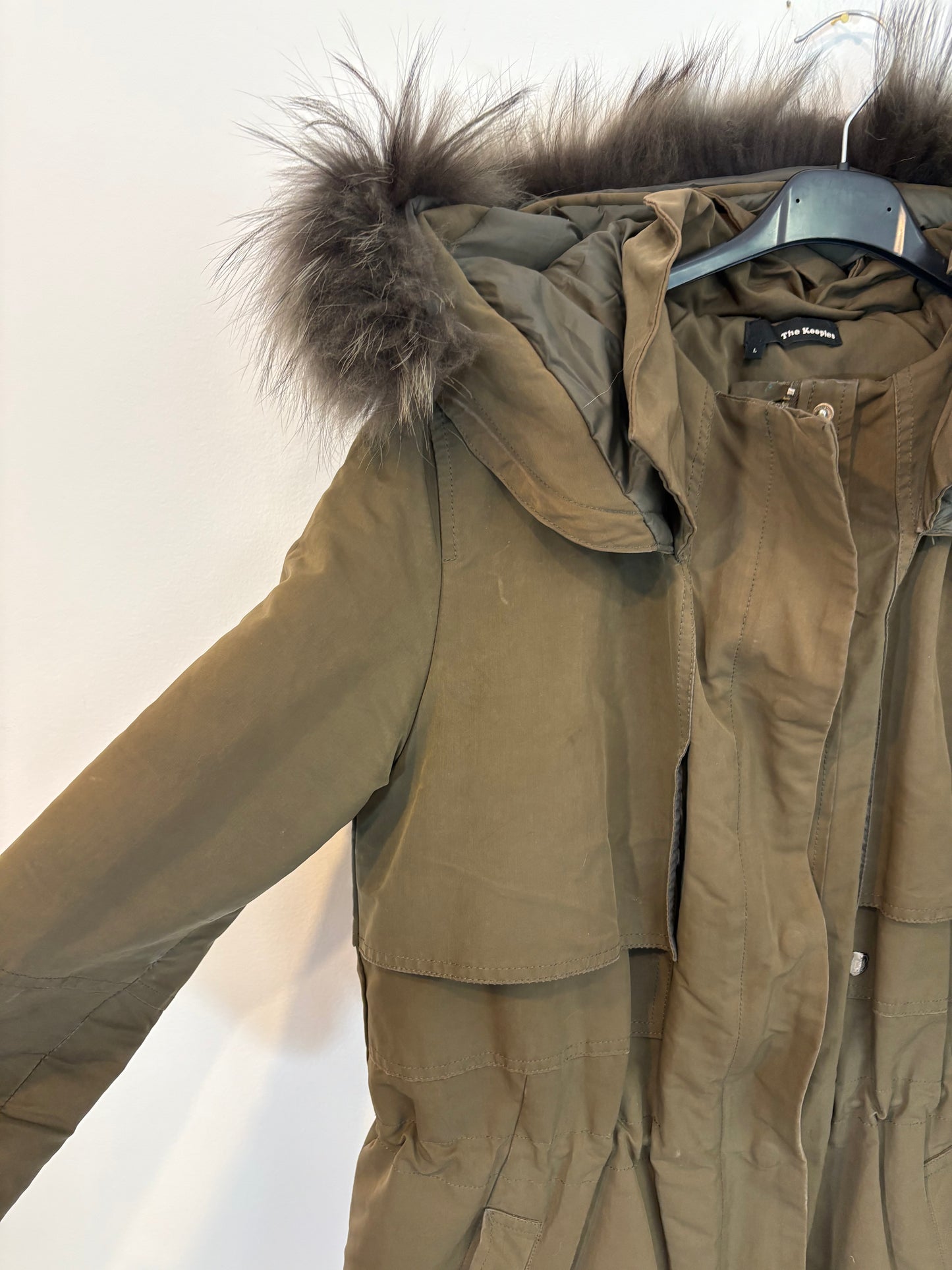 THE KOOPLES. Parka acolchada verde caqui. T L