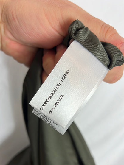 MIRTO. Falda verde efecto piel cocodrilo . T 38