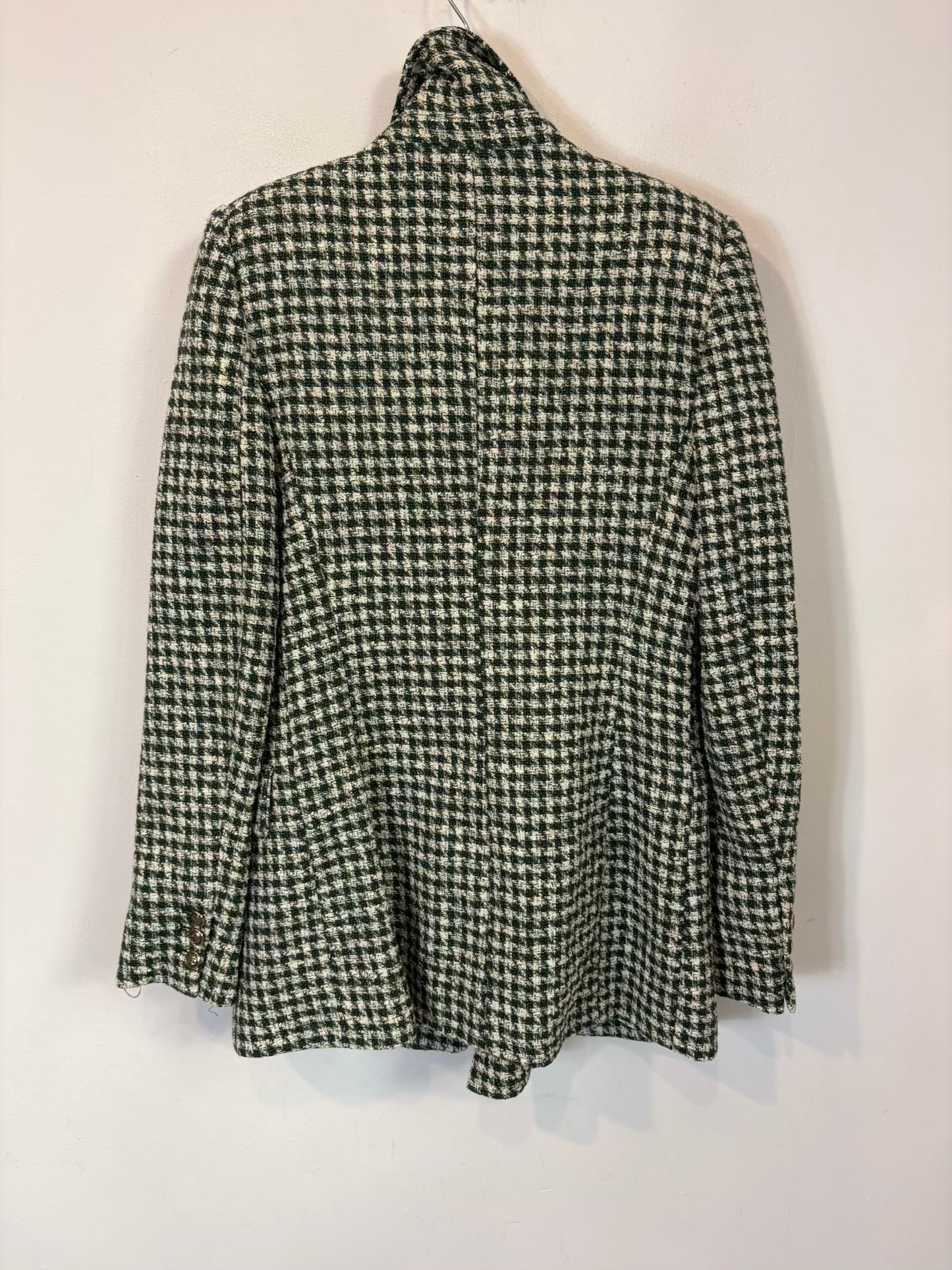 ZARA. Blazer textura tonos verdes