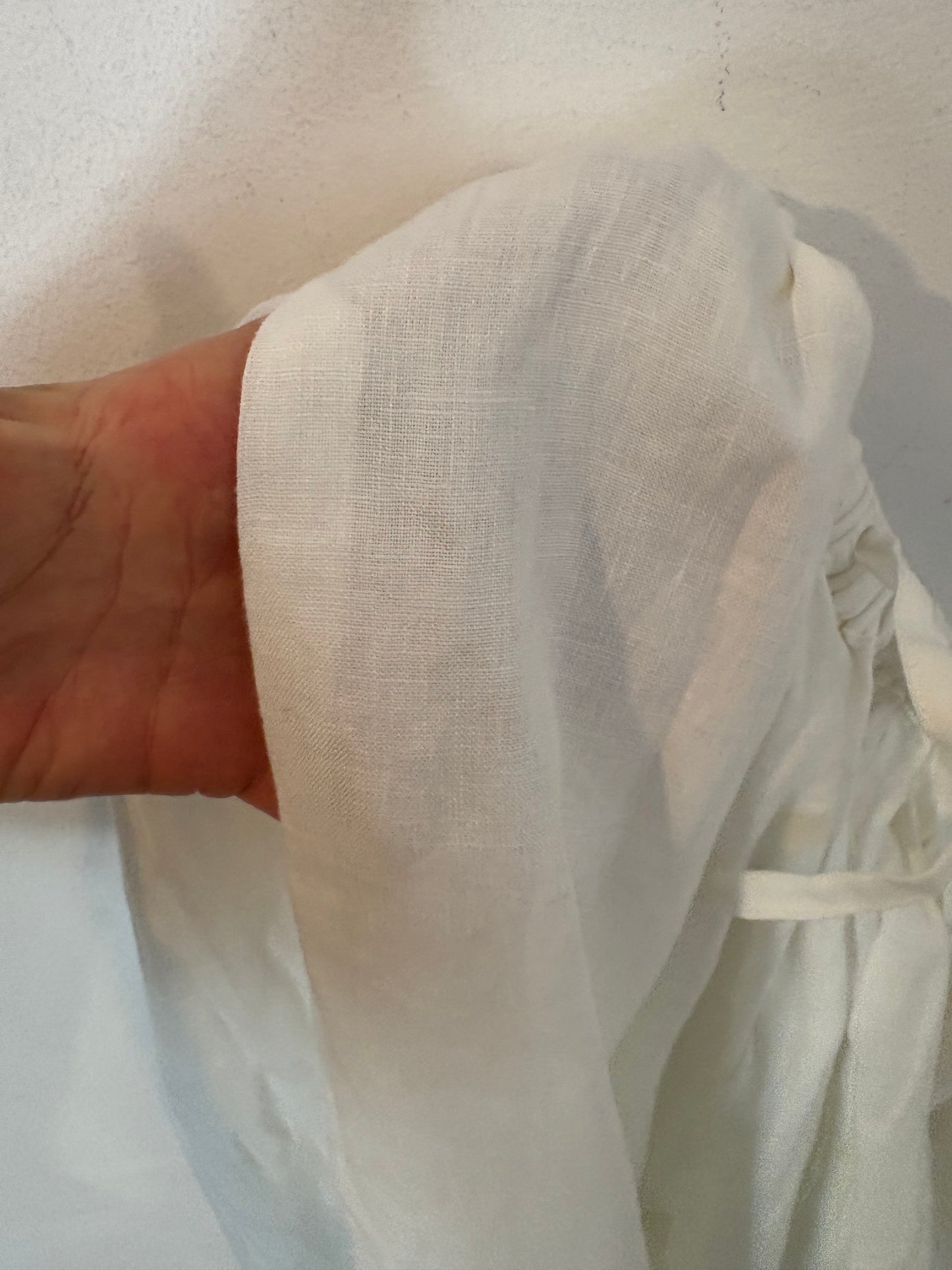 NOSS LABEL. Pantalón blanco lino