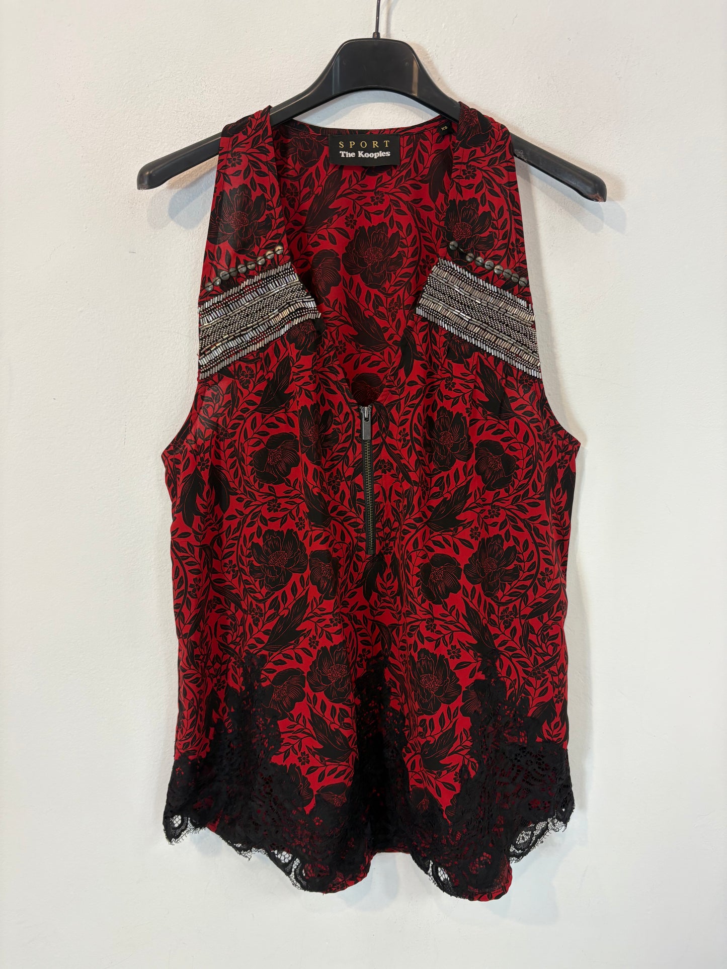 THE KOOPLES. Top fluido abalorios. T XS