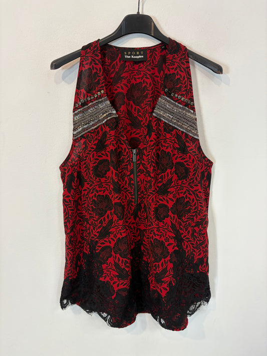 THE KOOPLES. Beaded flowy top. XS