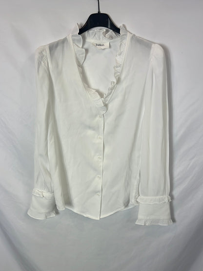 BA&amp;SH. White ruffle Ts blouse