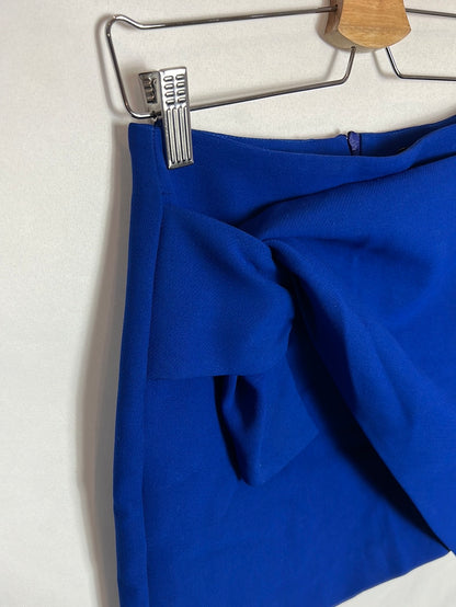 ZARA. Falda azul cruzada  T.s