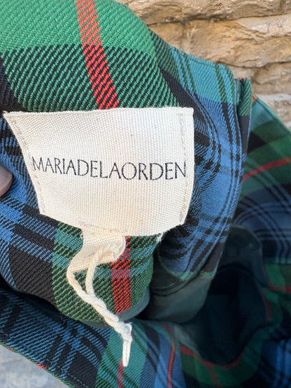 MARIA DE LA ORDEN. Falda midi cuadros. T M