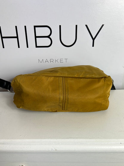 BIMBA Y LOLA. Bolso mini tela mostaza oscuro(Tara)