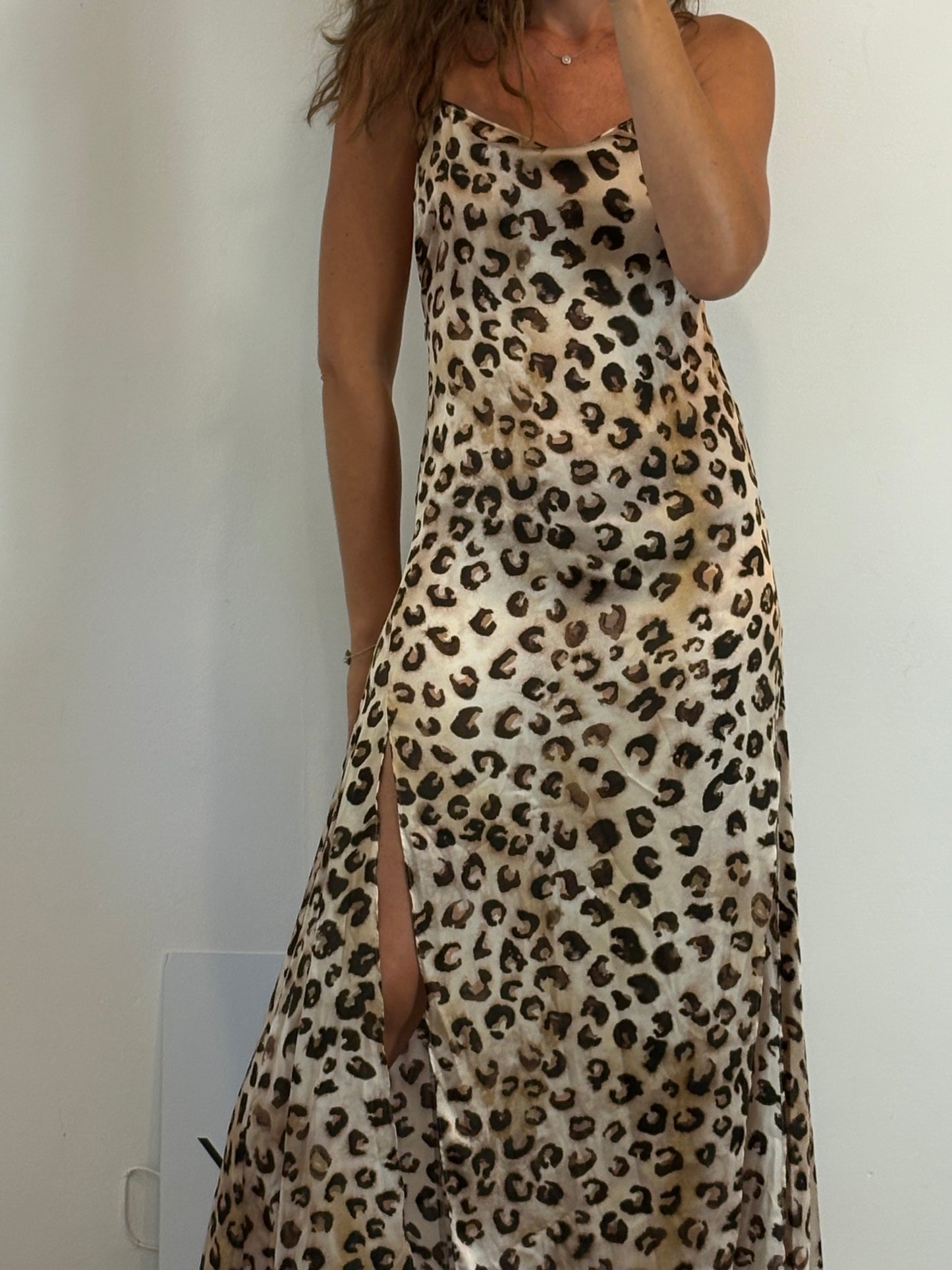 ZARA. Long animal print dress. TS