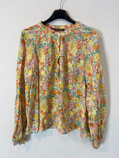 COMPTOIR DES COTONNIERS. Flowing floral blouse. T 36