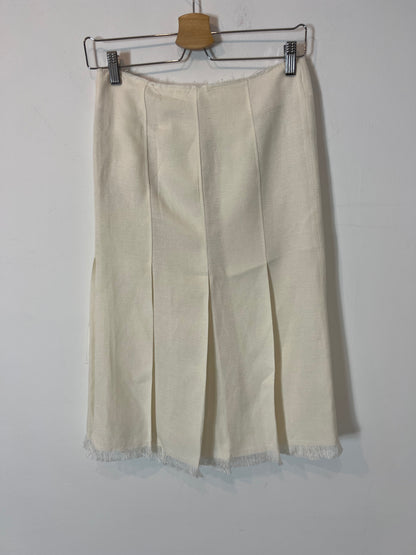 MARNI. White midi skirt, size 38