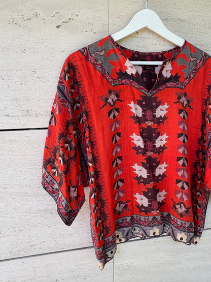 ISABEL MARANT. Black floral print jumpsuit. Size 36