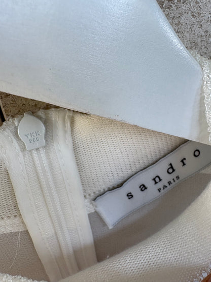 SANDRO. Top seda texturas T 1 (S)