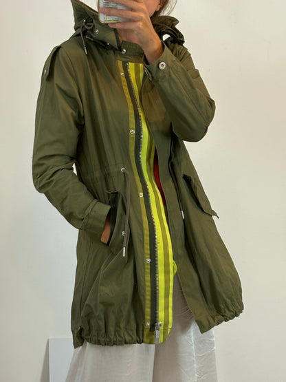 SCOTCH &amp; SODA. Green parka with removable hood. Size 1 (S)