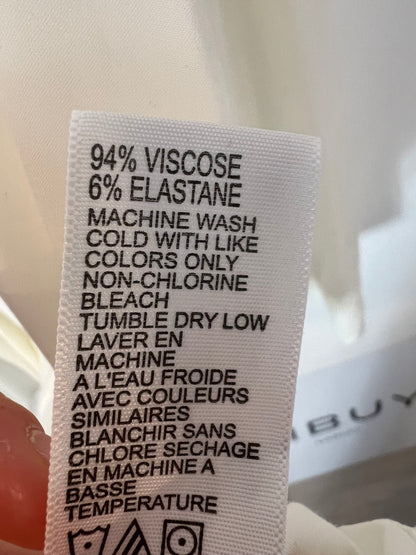 JAMES PERSE LOS ANGELES. Flowy white blouse with neckline. Size 4 (L)