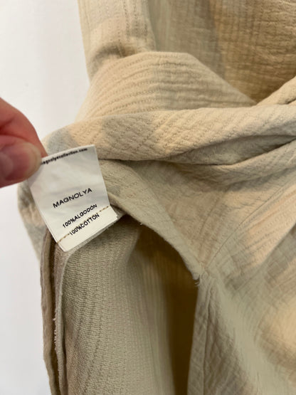 MAGNOLYA. Falda beige lazada T.0(40)