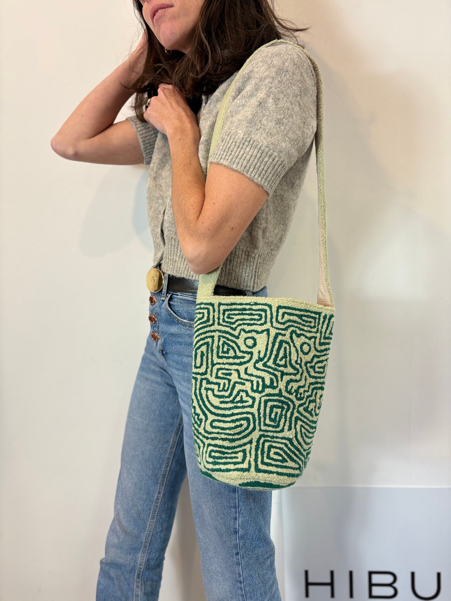 TAUTA. Bolso hecho a mano verdes