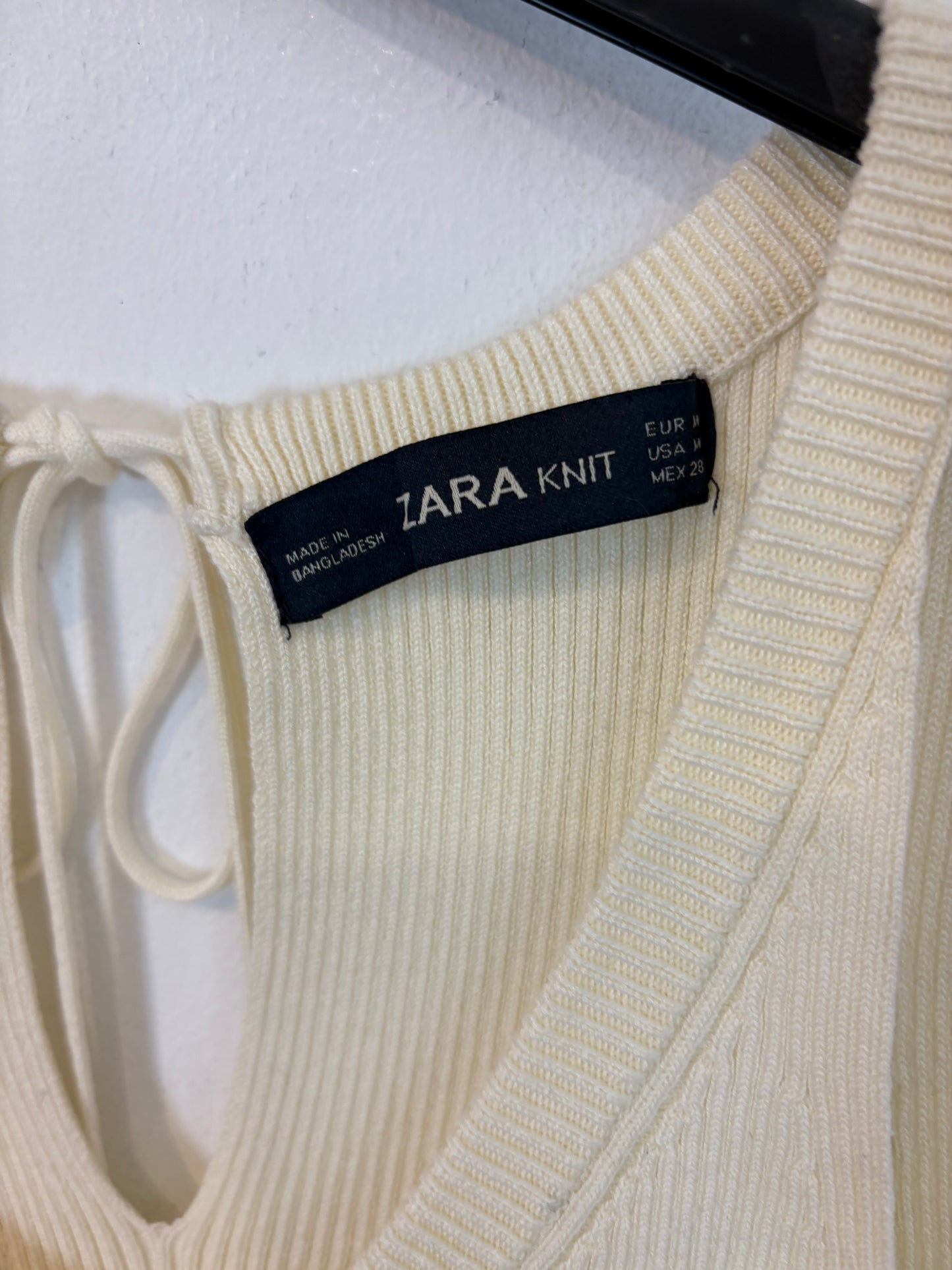 ZARA. Ribbed midi dress. TM