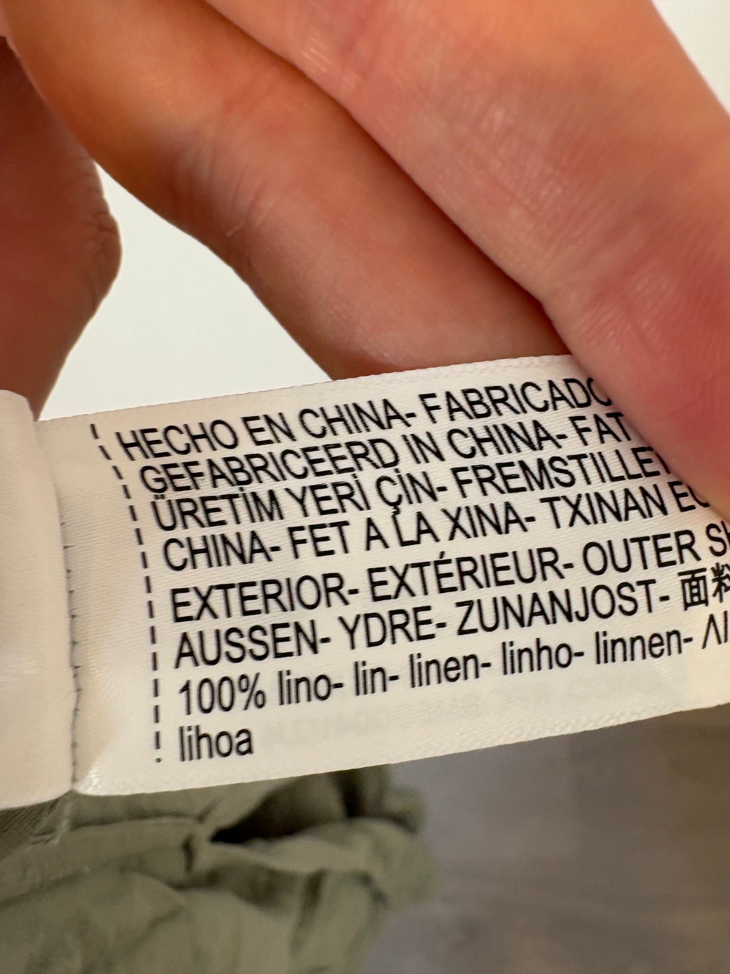 MASSIMO DUTTI. Vestido asimétrico lino T.xs