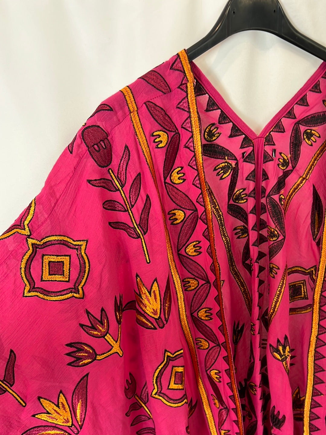 OTRAS. Kimono rosa bordado  TU(s/m)