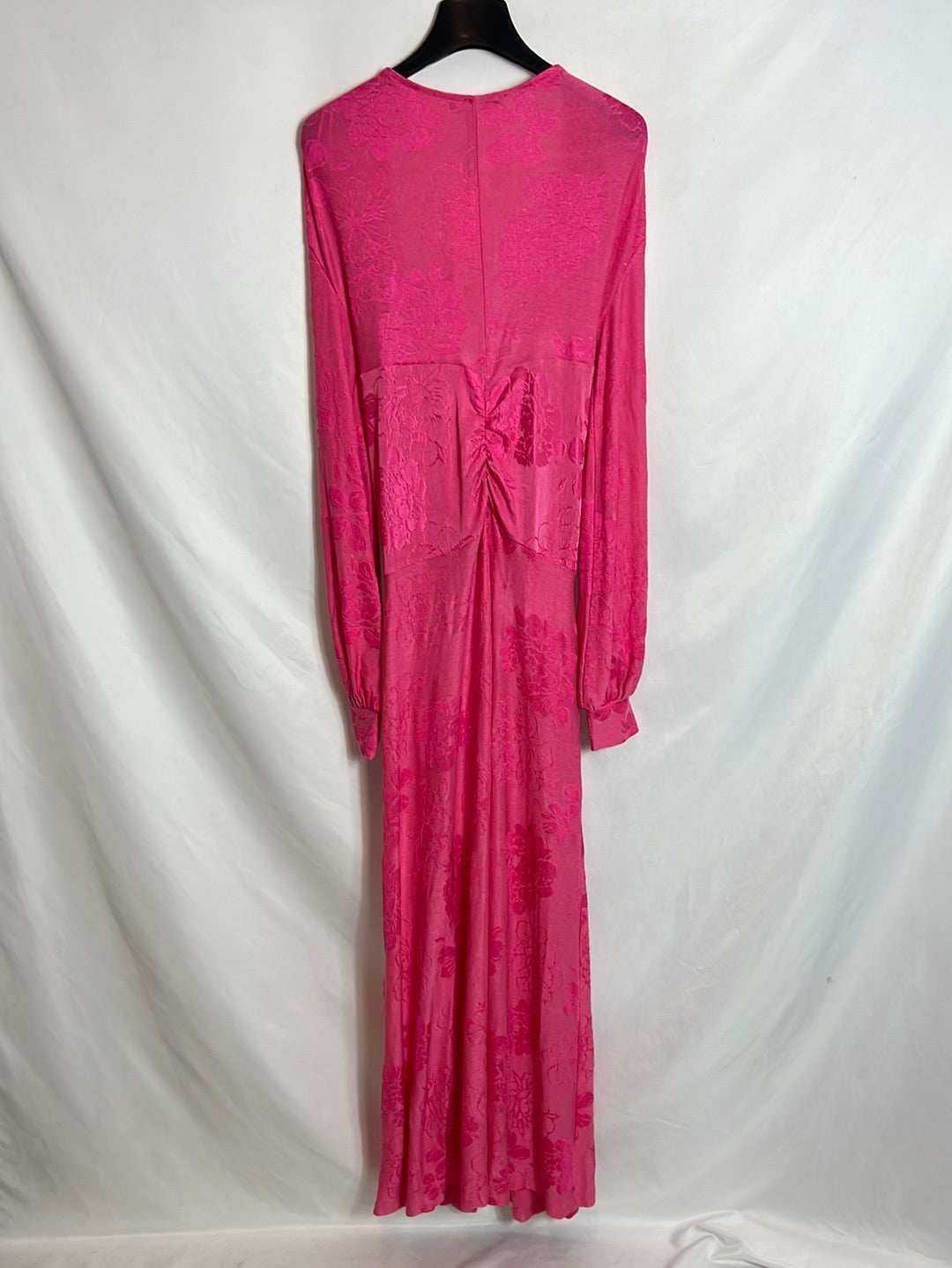 ZARA. Kimono rosa flores T.s