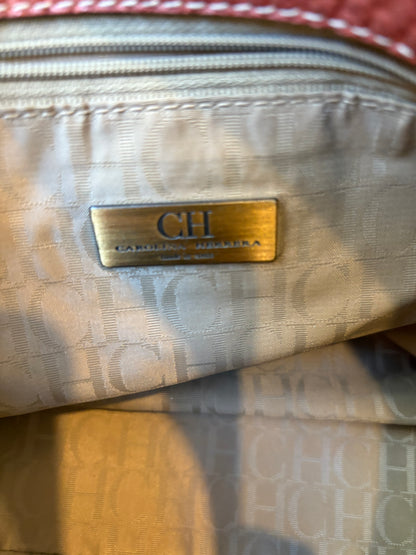 CAROLINA HERRERA. Bolso de hombro piel asa multiple