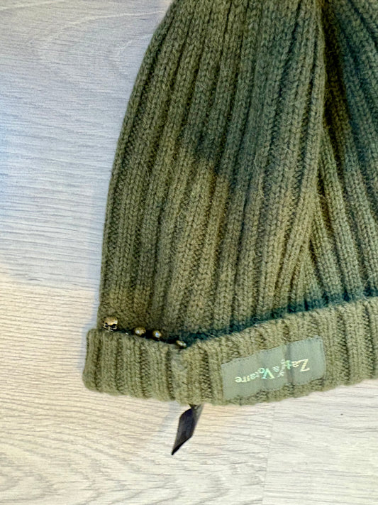 ZADIG&VOLTAIRE. Gorro verde alpaca