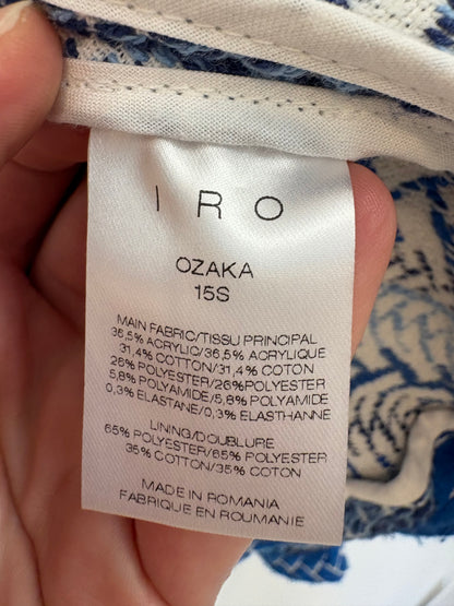 IRO. Chaqueta azul bordada