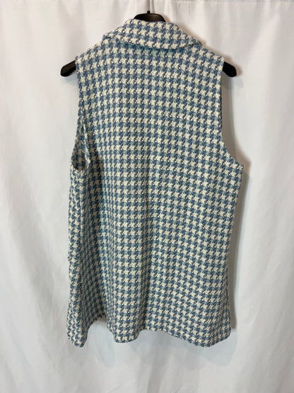 OTRAS. Chaleco pata de gallo bicolor. T S/M