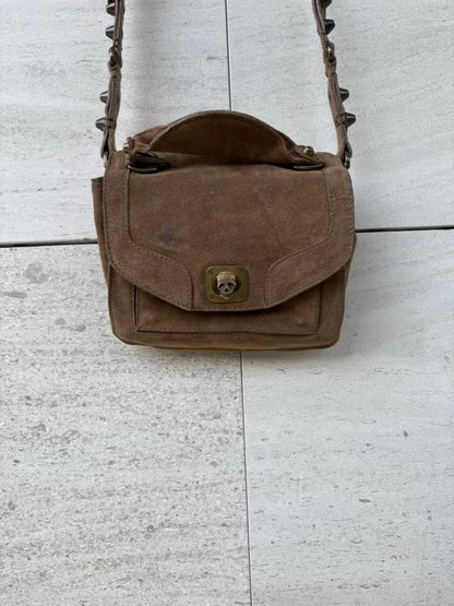 ZADIG & VOLTAIRE. Bolso piel vuelta marrón doble asa