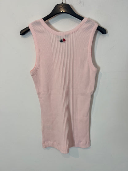 LA PETITE FRANÇAISE. Top canalé rosa T.m
