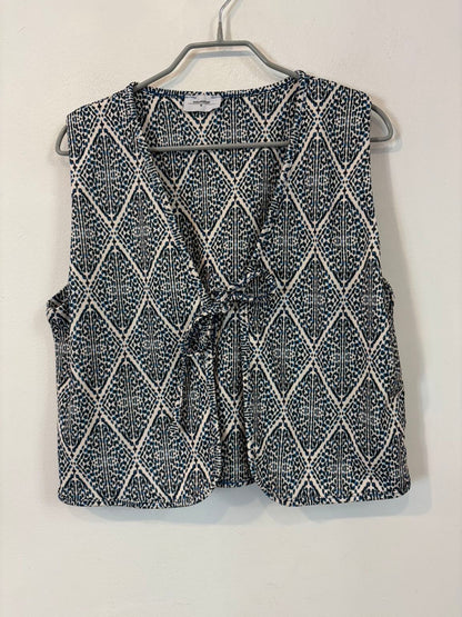 RENATTA & GO. Chaleco estampado azules
