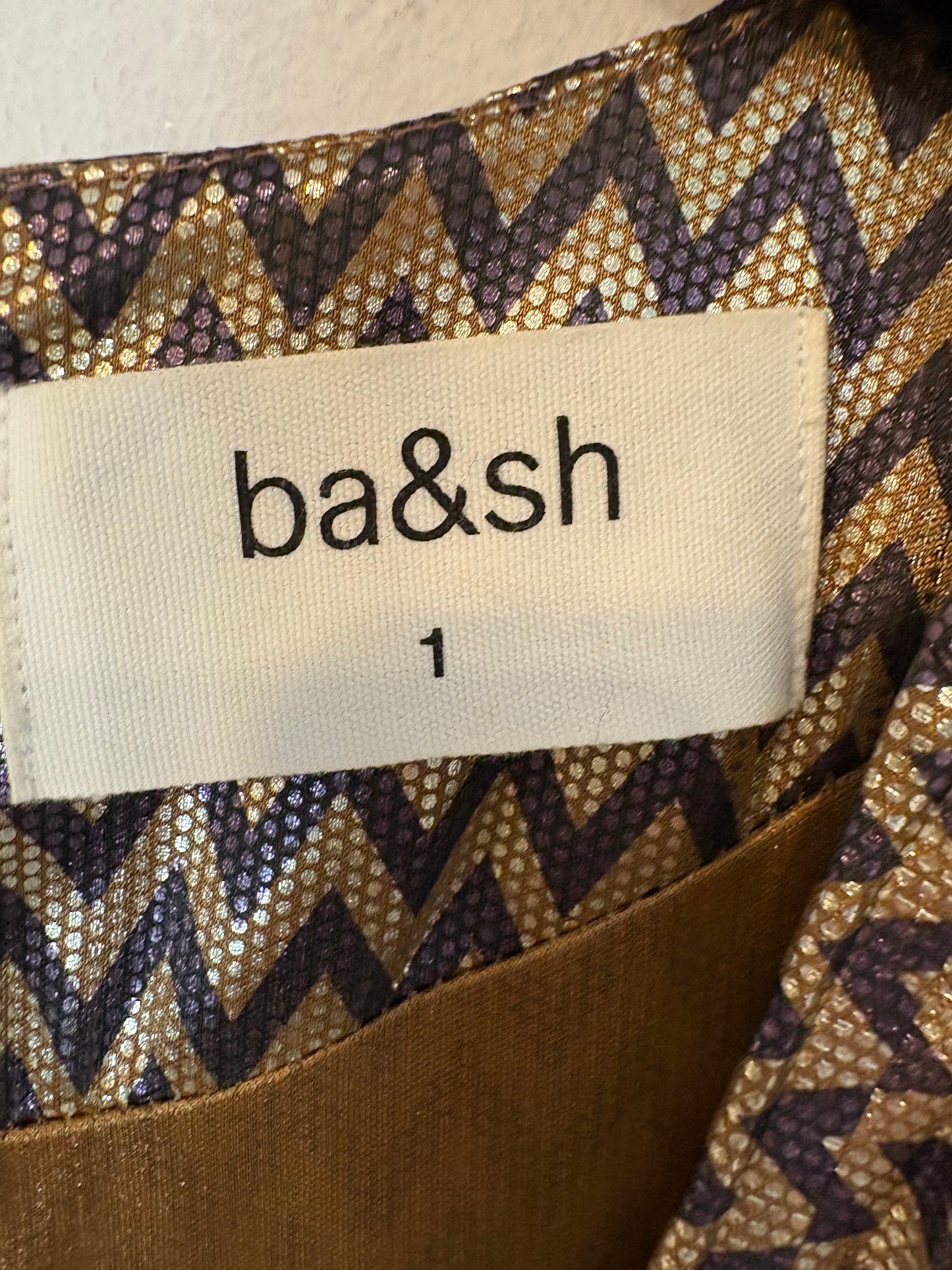 BA&SH. Vestido largo plisado fiesta