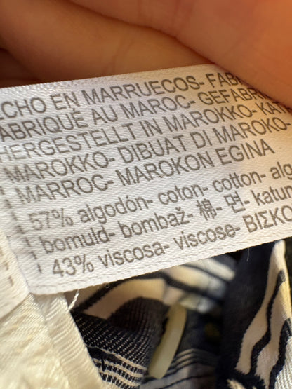 MASSIMO DUTTI. Pantalón azul rayas mezcla
