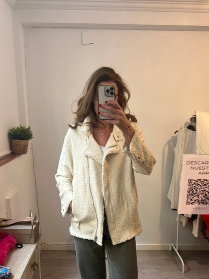 IRO.Biker tweed beige S.36