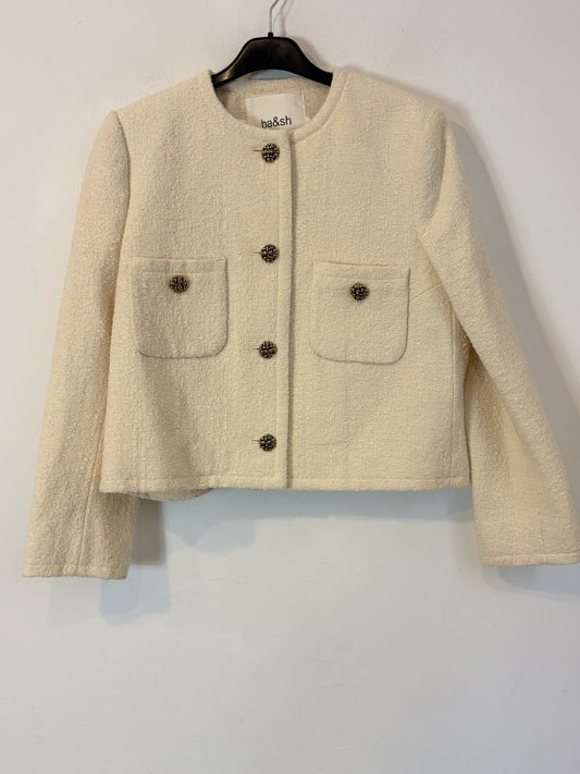 BA&SH. Chaqueta tweed botones relieve