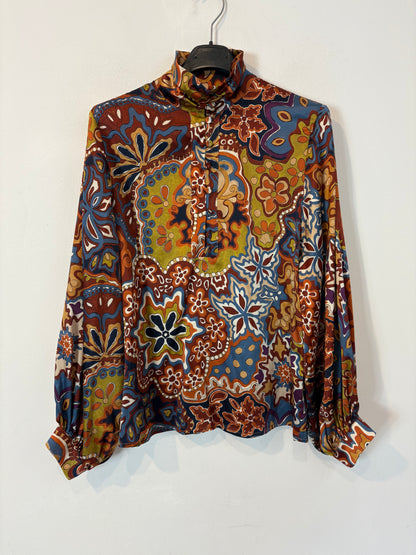 MOMONÍ. Blusa seda estampada