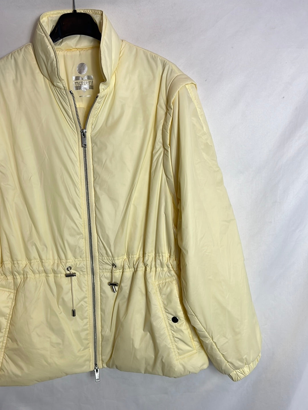 ISABEL MARANT. Plumas/ chaleco ligero amarillo pastel . T 34