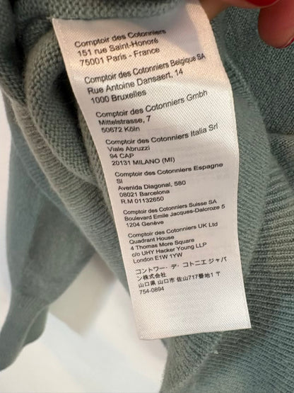 COMPTOIR DES COTONNIERS. Jersey verde agua cashmere