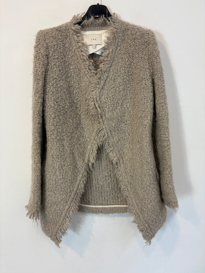 IRO. Chaqueta gris punto grueso