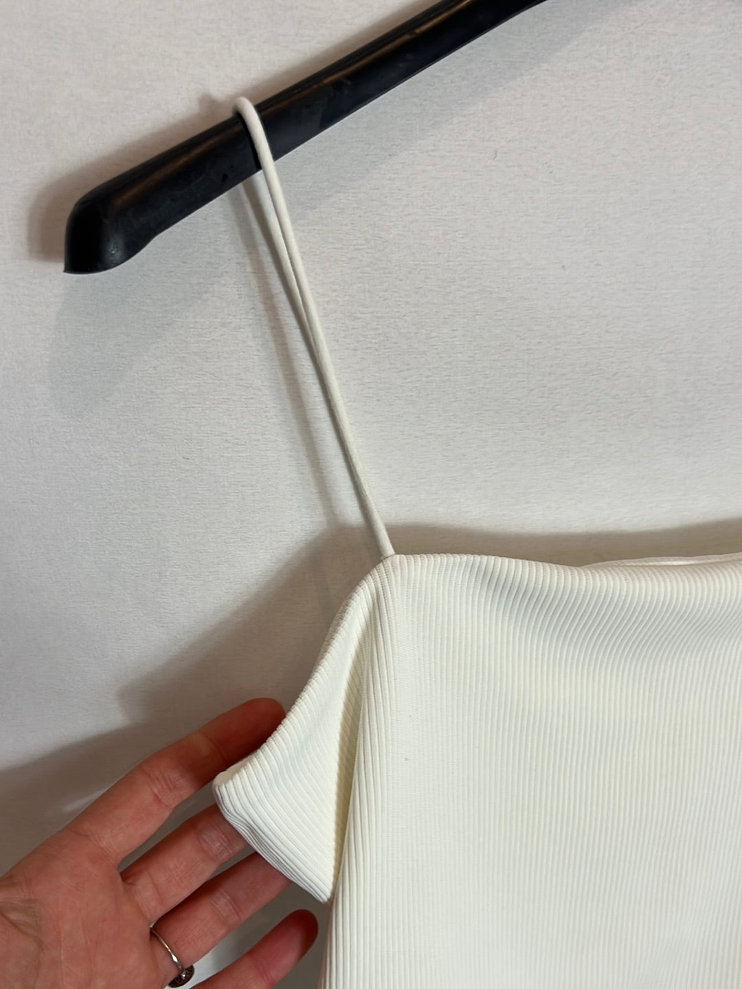 SHEIN. Croptop blanco elastico. T M