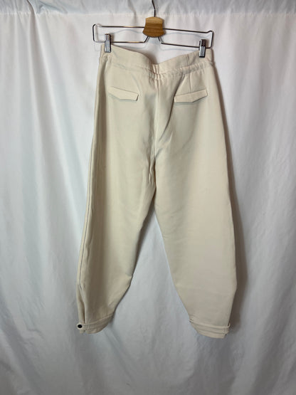 UTERQÜE. Beige slouchy Ts pants