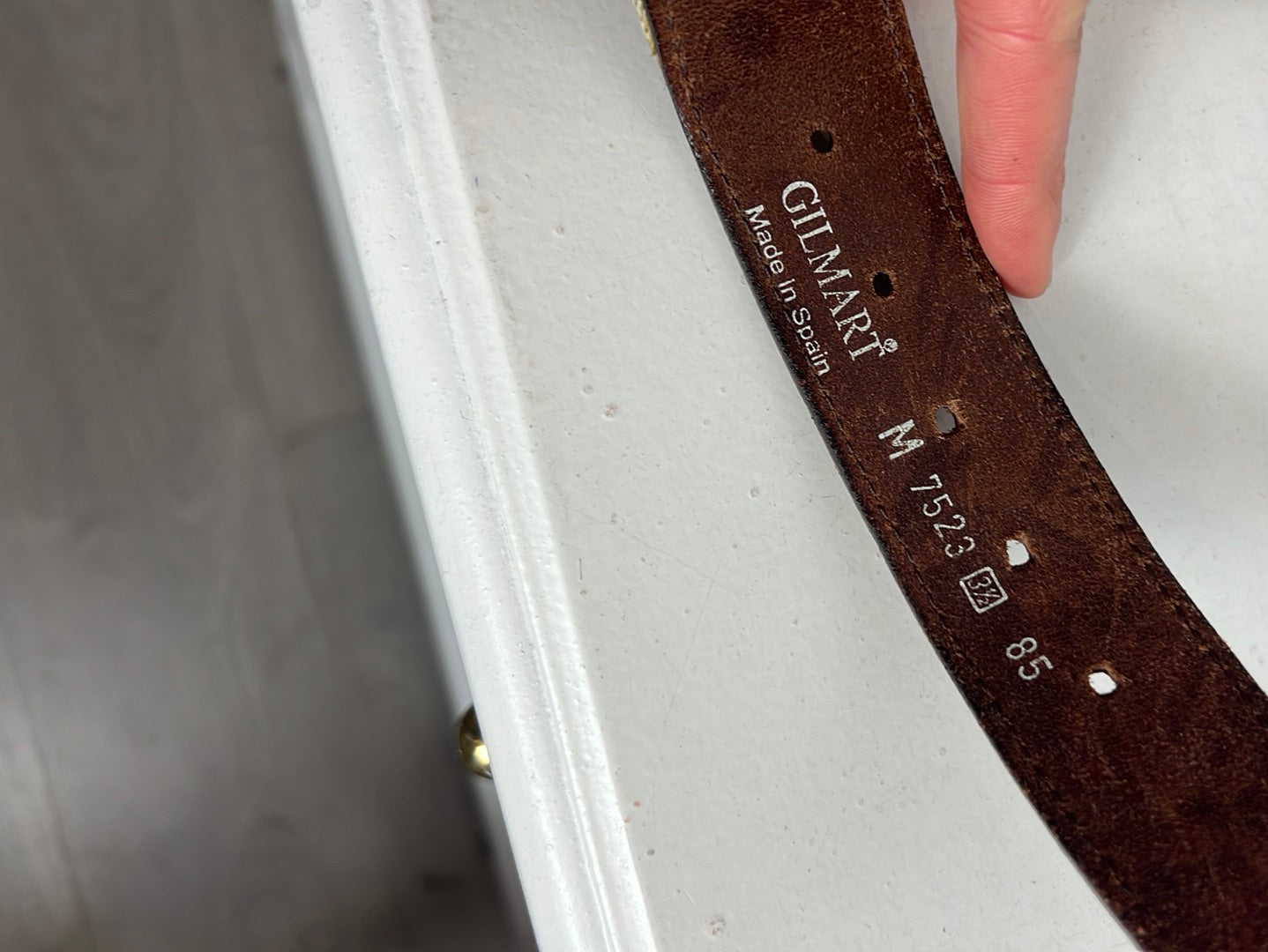 GILMART. Cinturón doble textura. T M