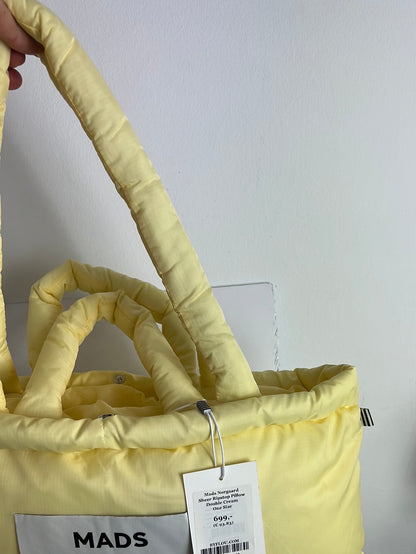 MADS NØRGAARD. Light yellow quilted bag