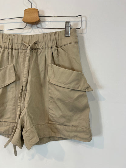 MANGO. Pantalón beige bolsillos T.xs